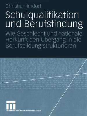 cover image of Schulqualifikation und Berufsfindung